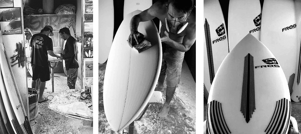 Frog Surfboards — ateliê e pranchas